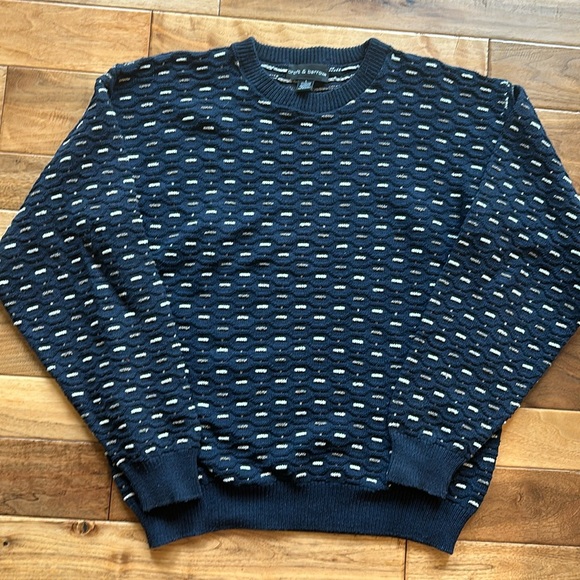 Vtg Croft & Barrow abstract 3D sweater - Picture 1 of 5